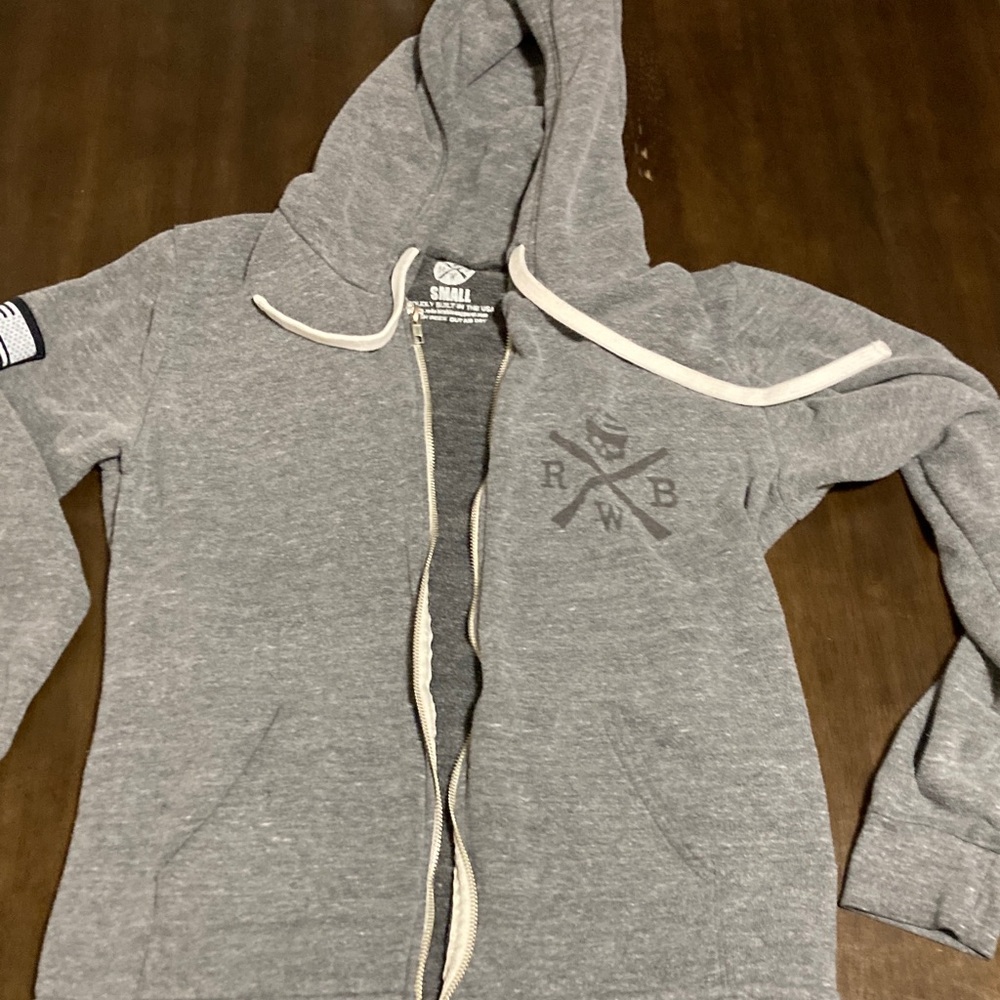 Gray Zip-Up Hoodie